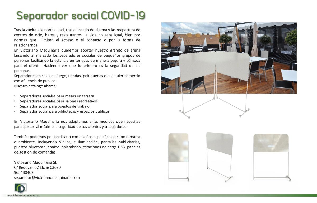 Separador social COVID-19